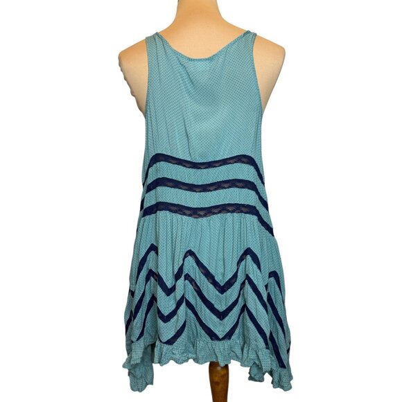 Free People Intimately Turquoise Lace Voile Dress S - Picture 3 of 5